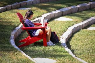 Student Relaxing